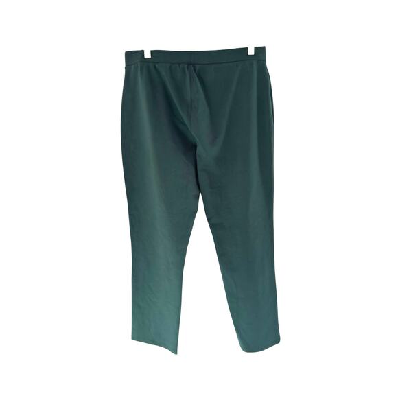 Susan Graver Weekend Regular Premium Stretch Slim Leg Pant Green Pull On Medium - Picture 7 of 11
